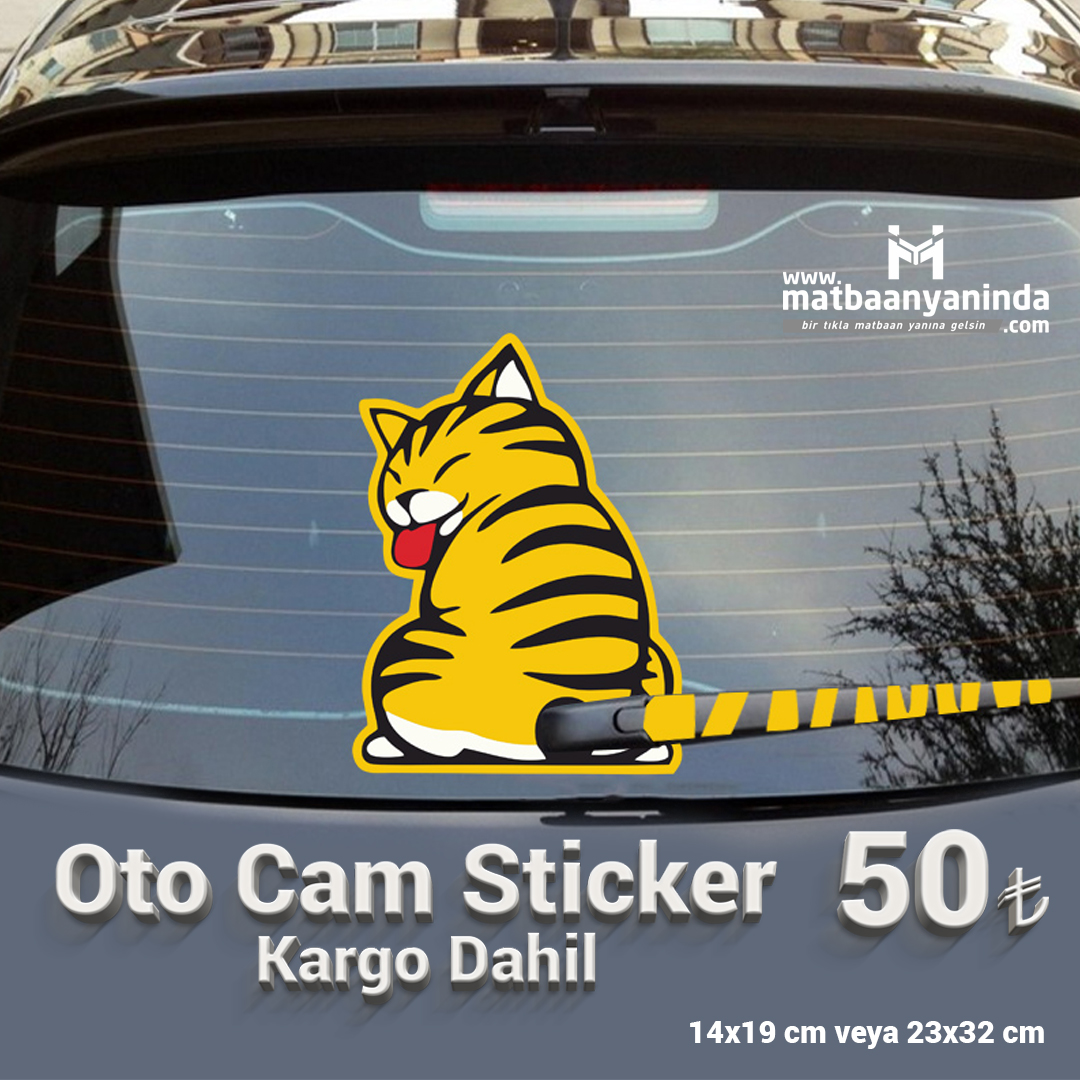 Oto Cam Sticker 1 Adet